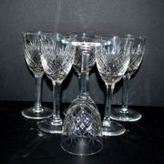 Set of 6 junon stemmed glasses cristallerie lorraine lemberg dlg chantilly h13.5