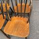 Set of 4 vintage spindle chairs in Windsor/Scandinavian style.