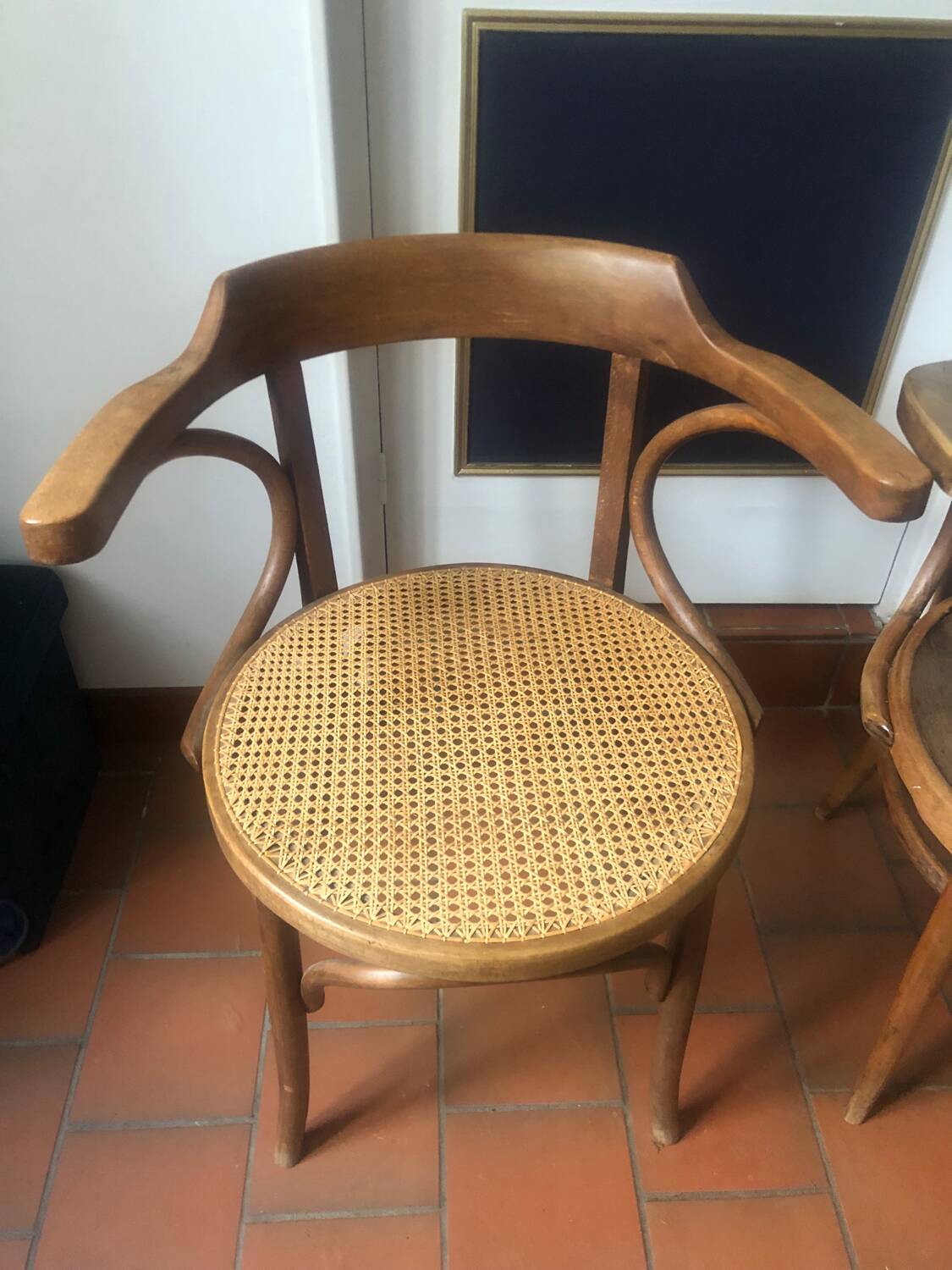 Pair of vintage Jacob and Josef Kohn Wien Bentwood bistro armchairs