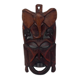 Africanist mask 1960 Carved wood