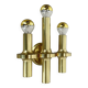 rare Brass tube "TORCH" Wall Light sconce by GAETANO SCIOLARI, Italy 1970s