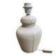 Italian lamp in white ceramic, known as bamboo with a crocodile effect
