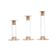 Vintage set of brass and lucite candlesticks, 1970s
