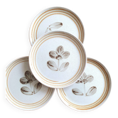 Assiettes à dessert Sarreguemines vintage