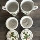 Paire de mugs à infusion vintage.