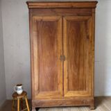 Large Louis Philippe oak wardrobe H: 2m25