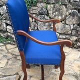 2-seater walnut bench