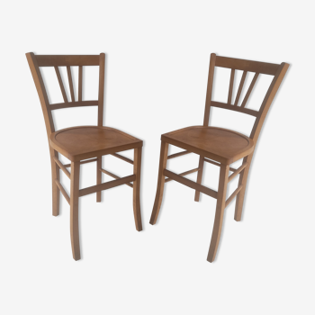 Paire de chaises bistrot anciennes