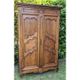 Louis XV wardrobe in blonde walnut from the 19th century, antique.