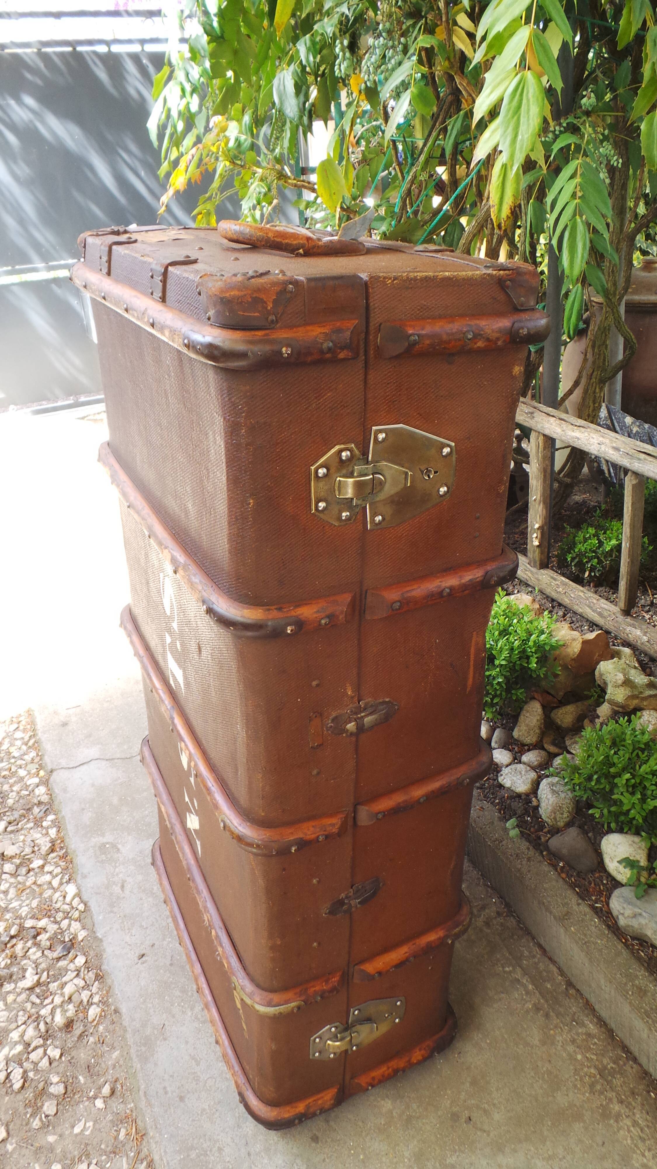Trunk chest travel russian old