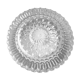 Plafonnier rond en verre bullé années 60-70