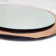 Vintage Antonio Lupi Luxor Crystal Art Mirror in Pink Copper 1950