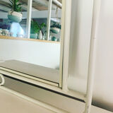 White vintage mirror