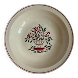 Creil Montereau flat vegetable dish