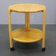 Jens Quistgaard Danish birch 2-tier round trolley Lazy Susan, 1970s