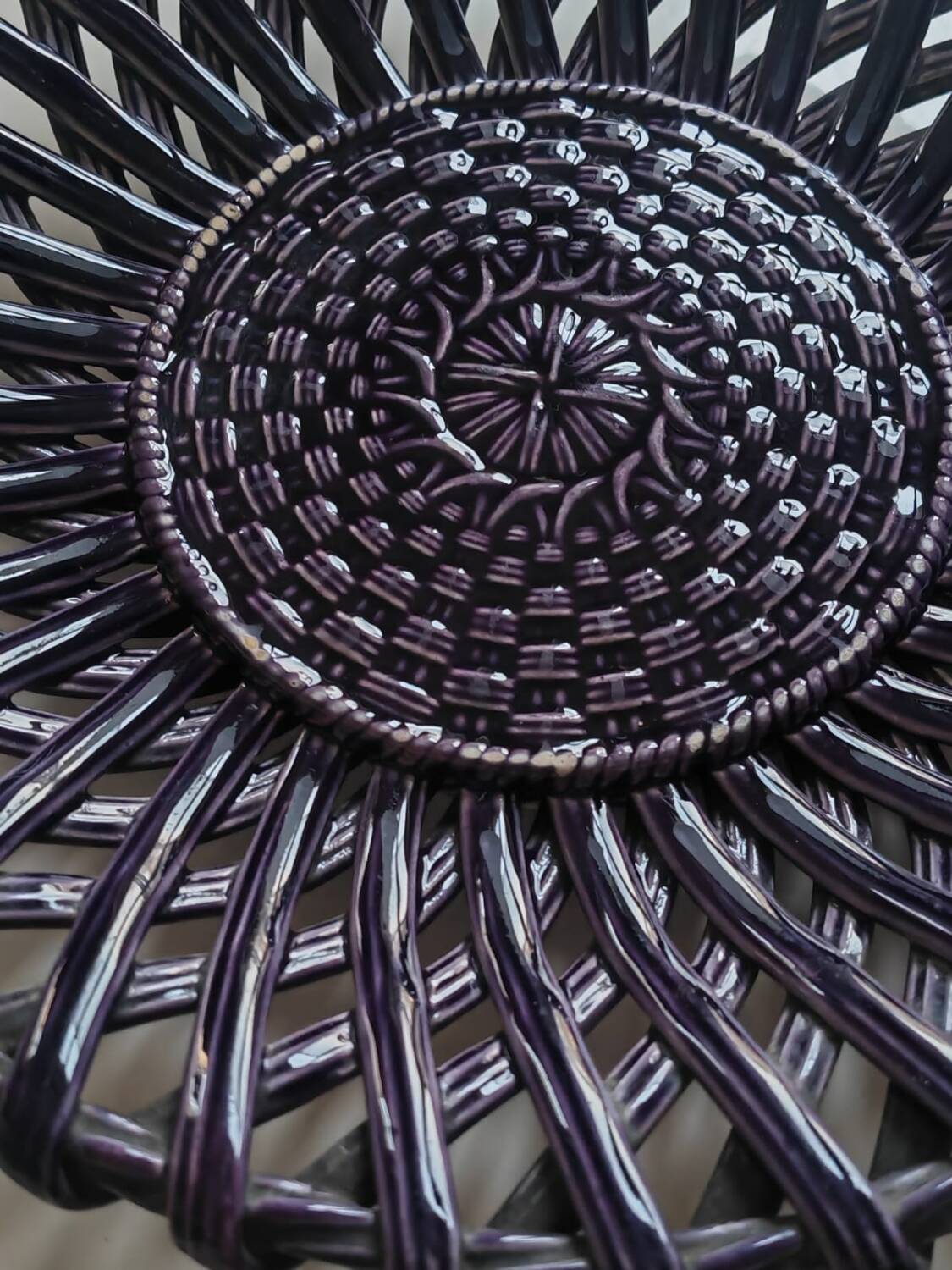 Sarreguemines Majolica dish