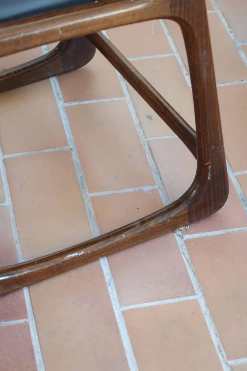 3 Baumann Bémol chairs (sledge), 1960s