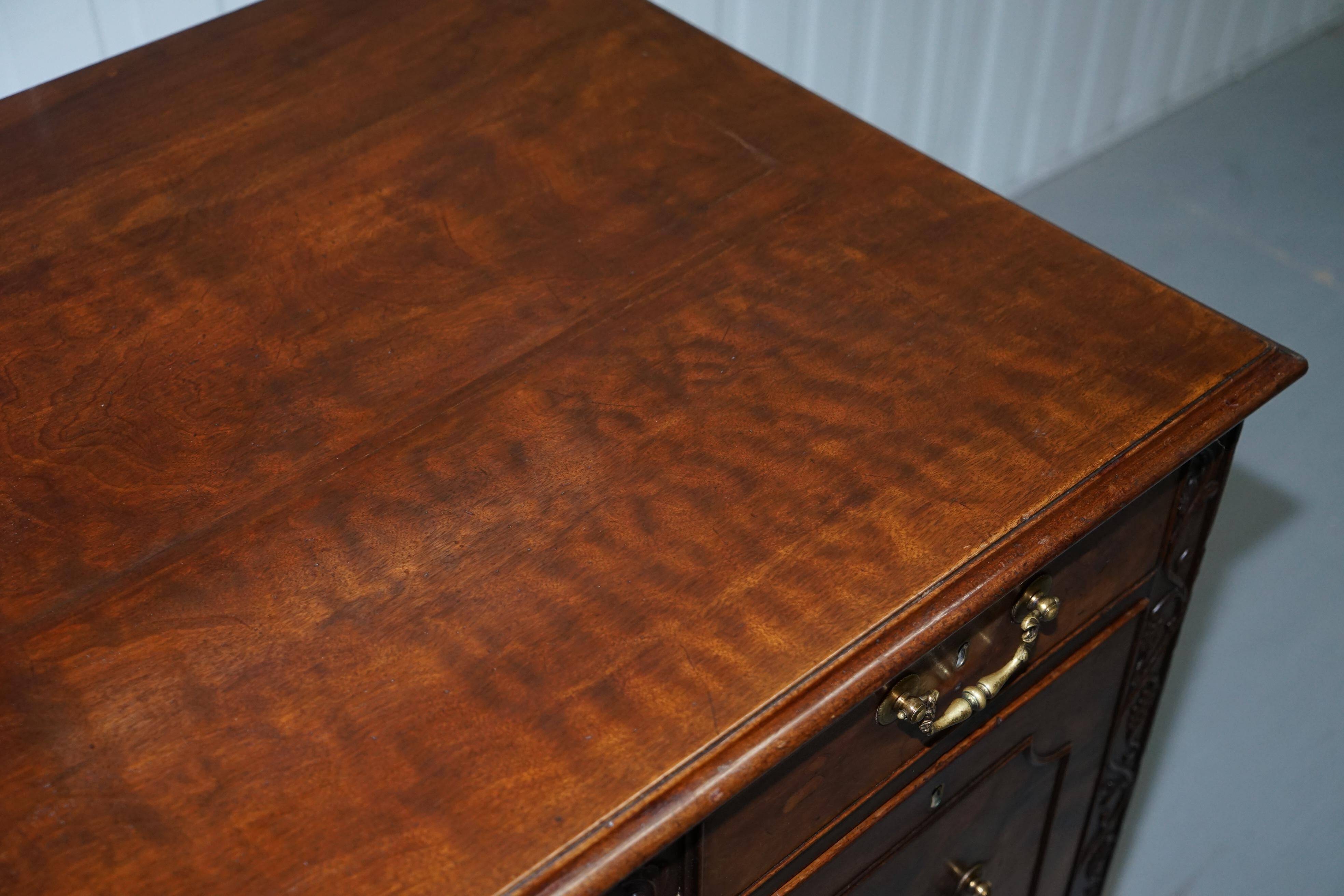 George III mahogany buffet Viscountess Boyd of Ince Castle Chippendale