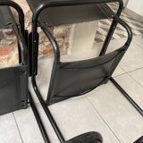 Pair of black armchairs