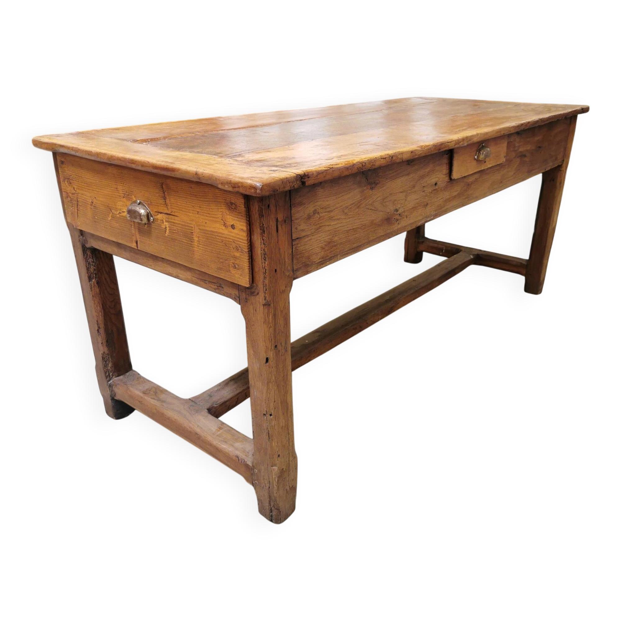 Farm table, monastery, solid oak 19th century or earlier.