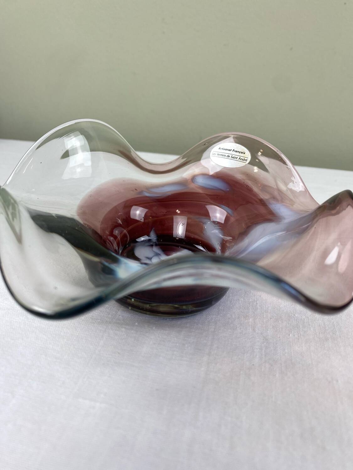 Vide poche en verre soufflé