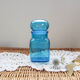 Flacon bleu dash bocal en verre flacon apothicaire