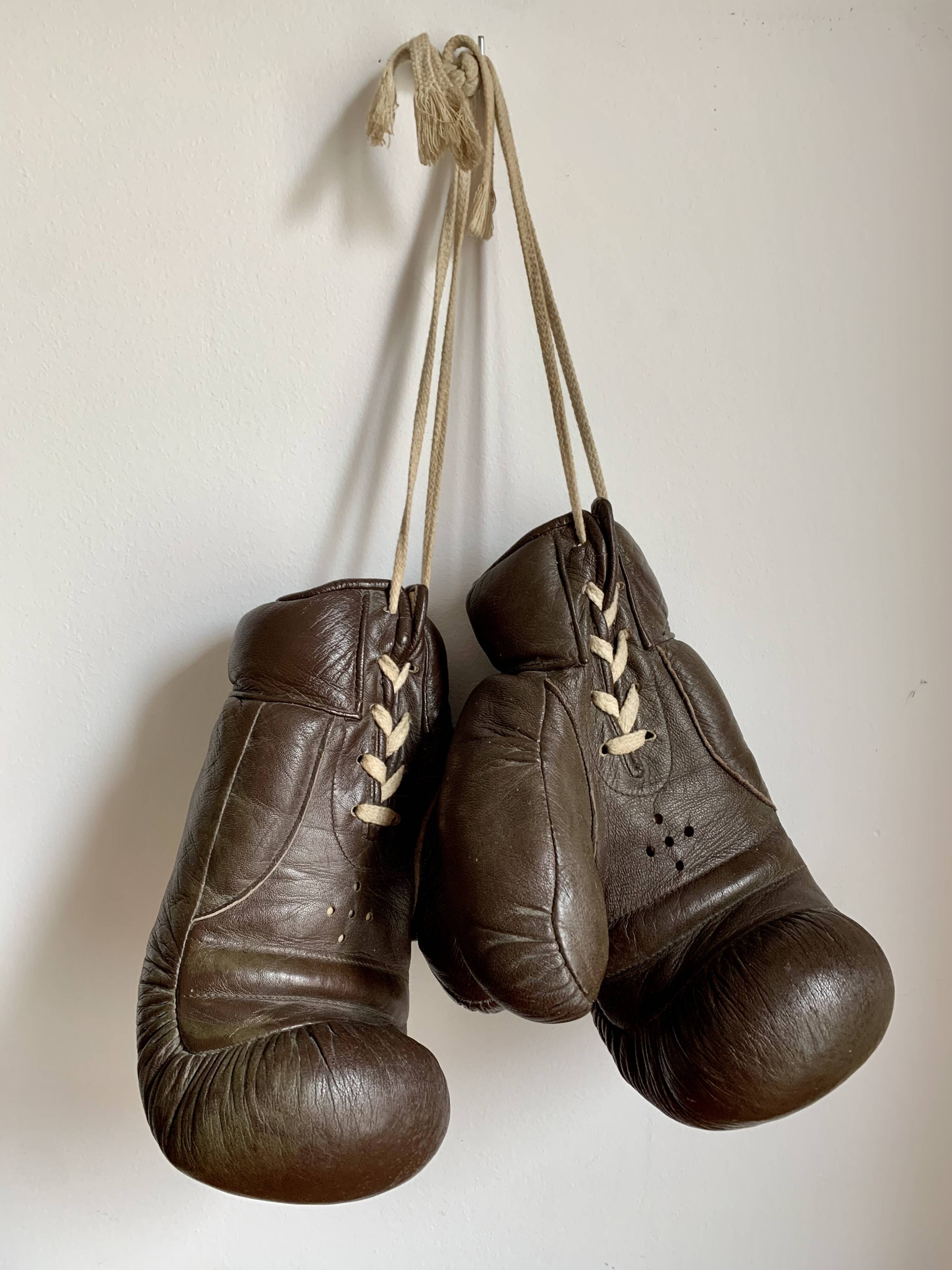 Vintage boxing gloves, 1940s