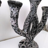 Pair of ceramic candle holders