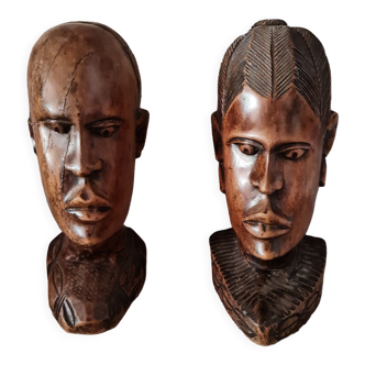 Afro head sculpture