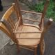Pair of wooden bistro chairs 1950s 60