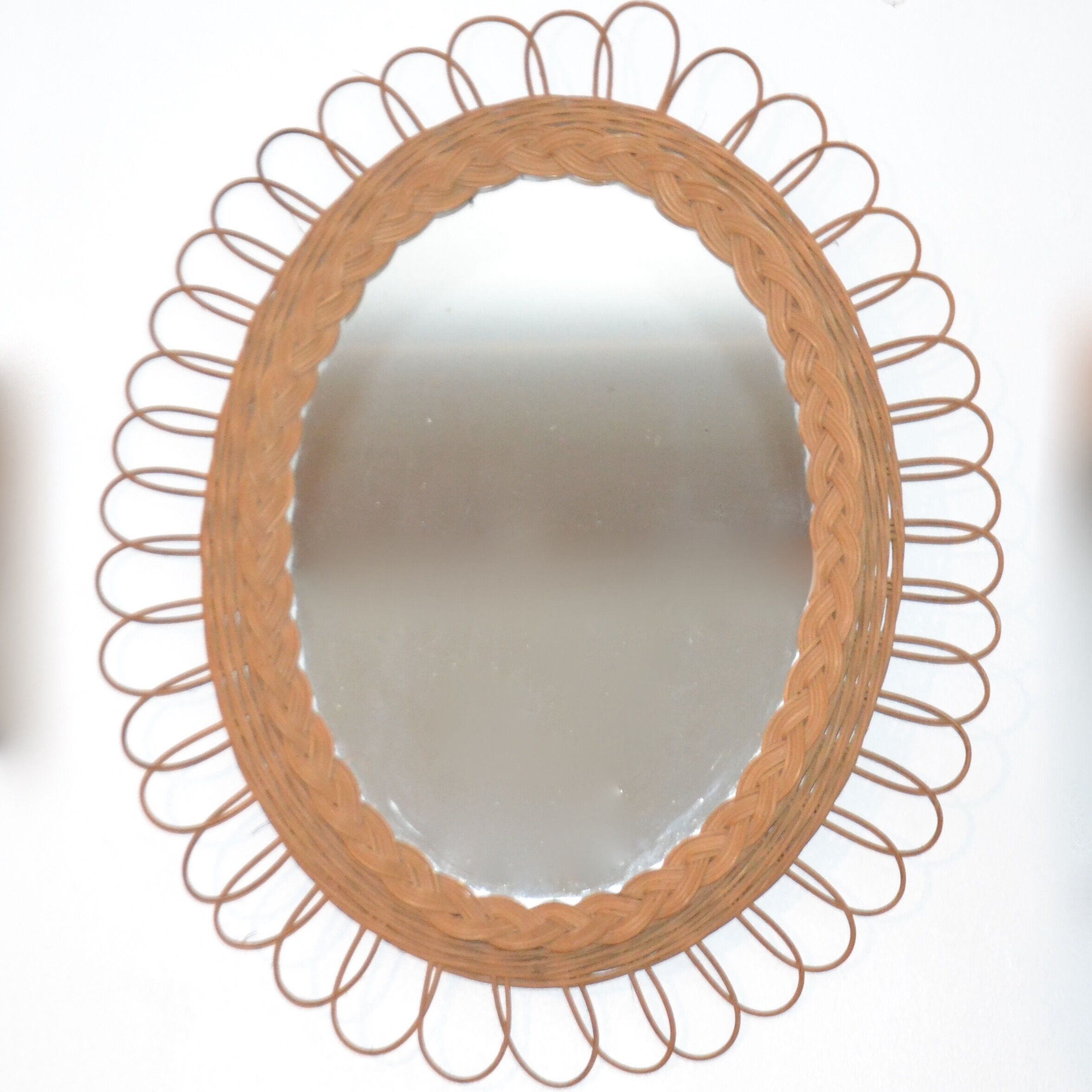 Mirror rattan Sun 45 x 36 cm