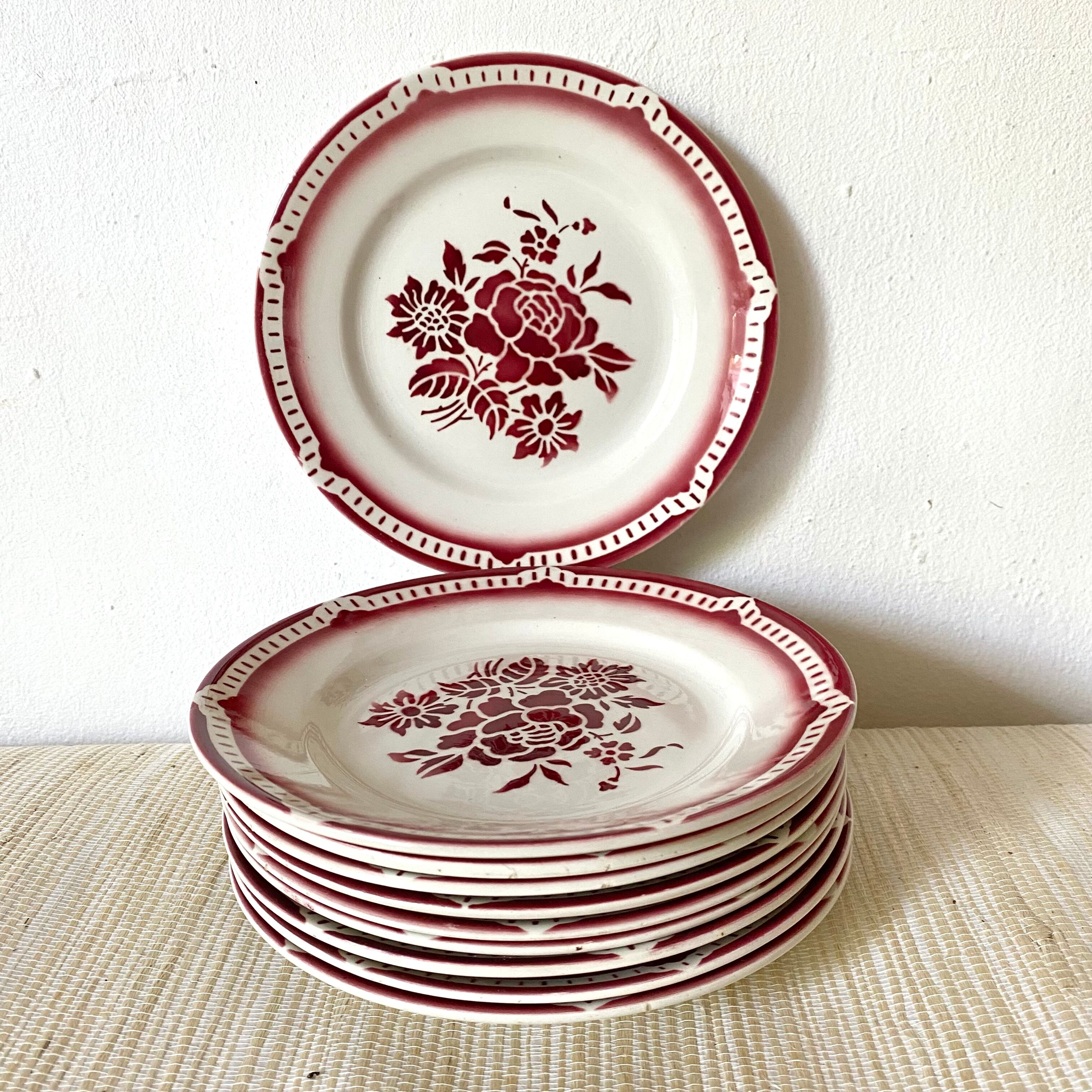 Digoin Cévennes dessert plates