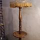 Turned wooden floor lamp 1940 to 50