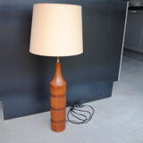 Teak desk lamp