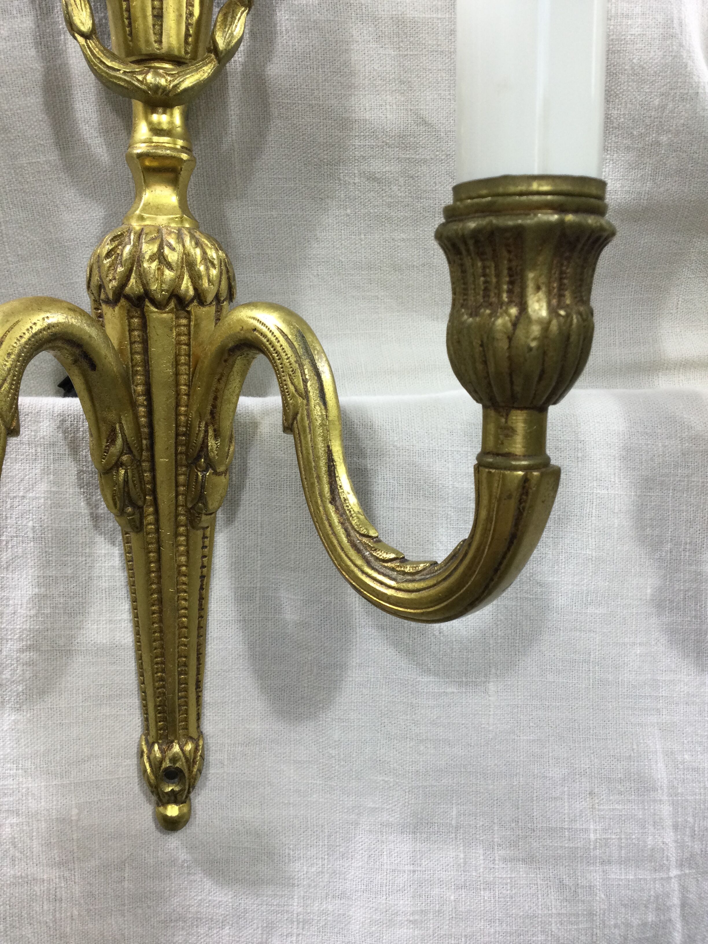 Pair of sconces Louis XVI Bronze