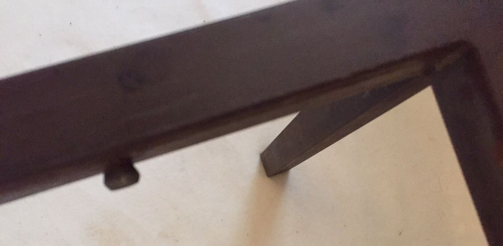 Metal and glass coffee table