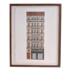 Lithographie ''Hôtel Richelieu''