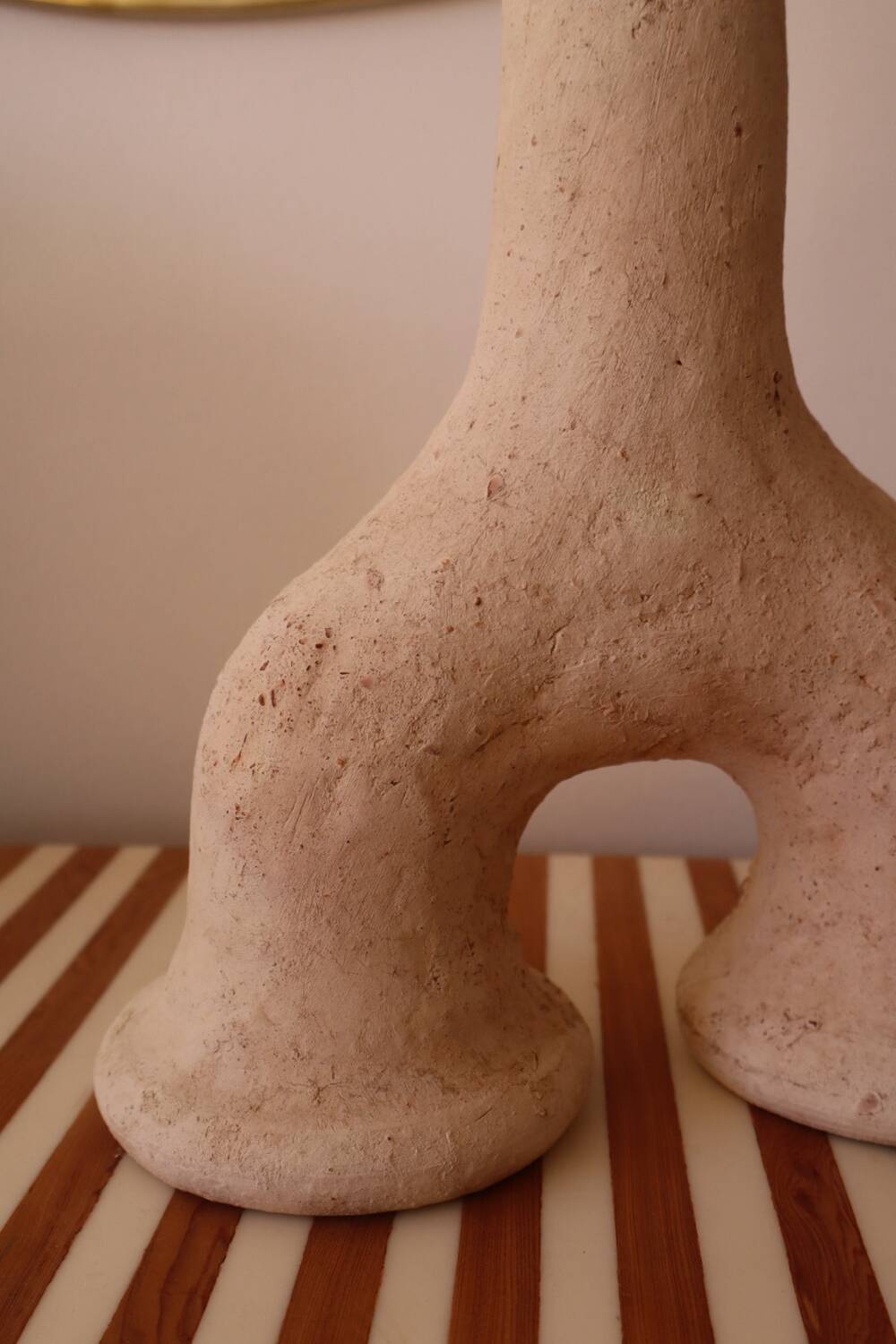 Raw tamegroat wabi sabi pottery sculpture