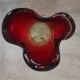Vintage Murano Style Sommerso Glass Vase – Hand Blown Italian Art Glas