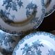 A set of 5 deep plates Chardon Bleu Terre de Fer Clairefontaine Righi