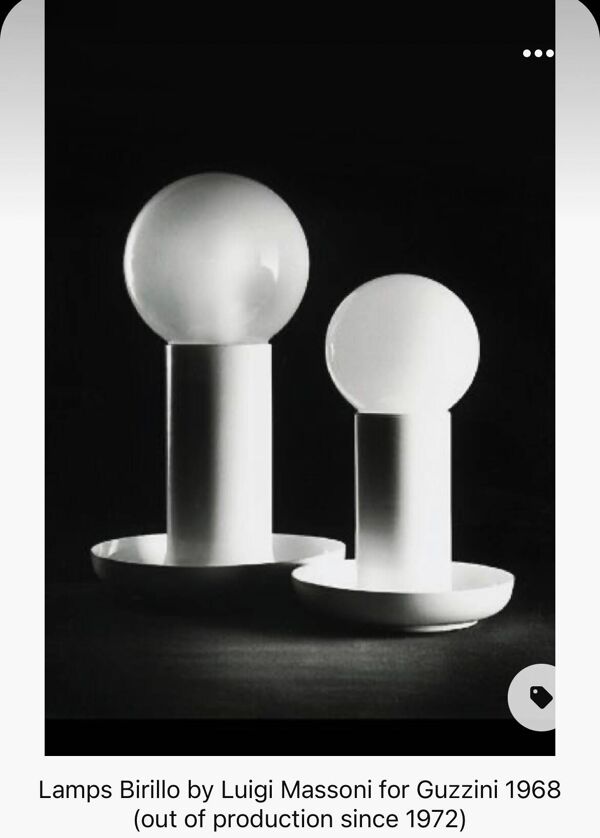 Grande lampe Birillo Luigi Massoni Harveiluce Guzzini 1968