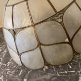 Suspension mother-of-pearl and brass diam 25 cm