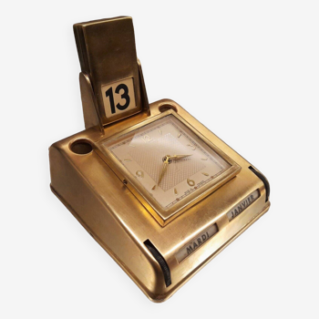 Vintage Jaz desk clock. Switzerland, 1956