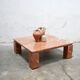 Vintage terracotta marble coffee table