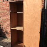 Old wooden boarding school cloakroom