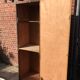 Old wooden boarding school cloakroom