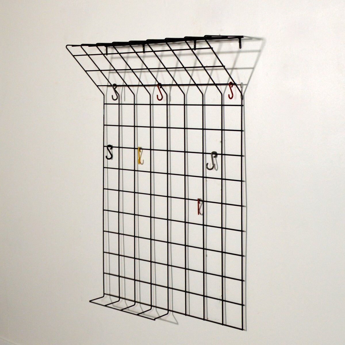 Wire coat rack by Karl Fichtel for Drahtwerke Erlau 1950s