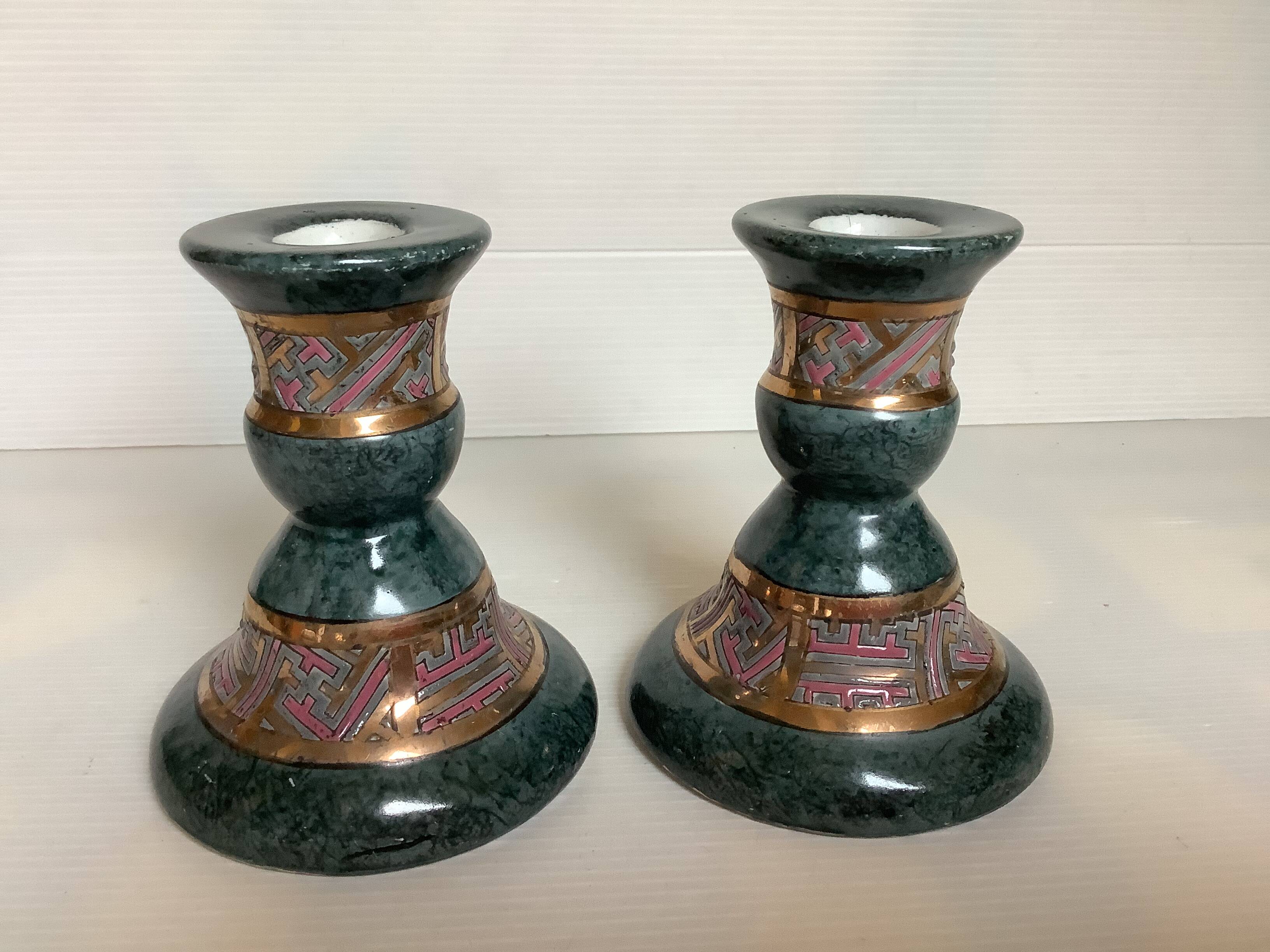 Pair of candlesticks from the 80s