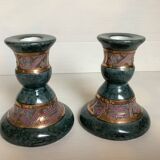 Pair of 80s candlesticks