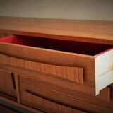 Scandinavian teak and teak veneer sideboard